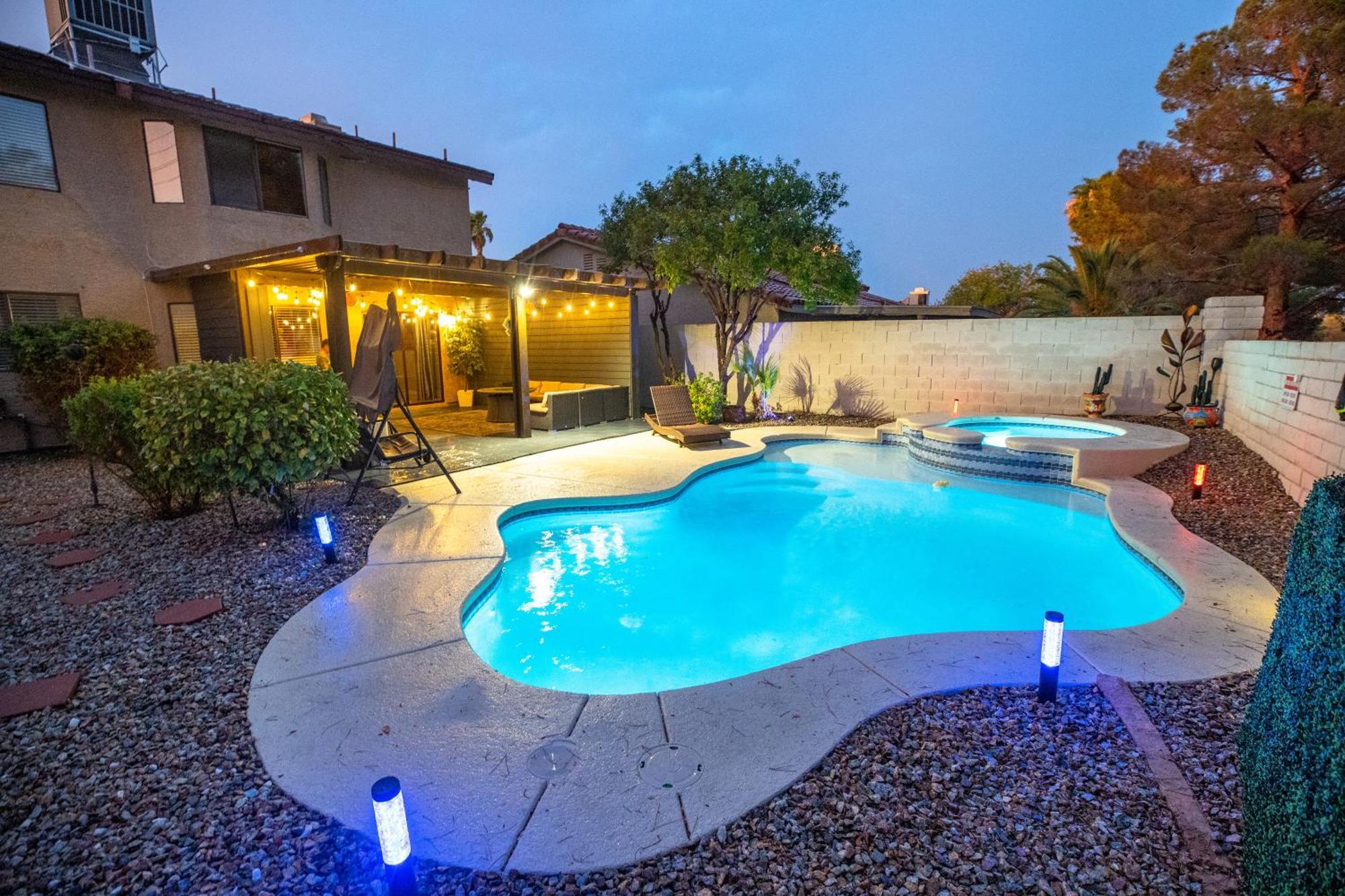Villa 1800 Sqft House W/Heated Pool Spa 13Min From Strip Las Vegas Exterior foto